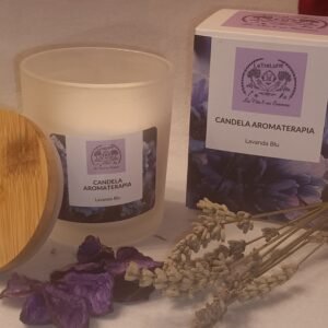 candela aromaterapia al profumo di lavanda